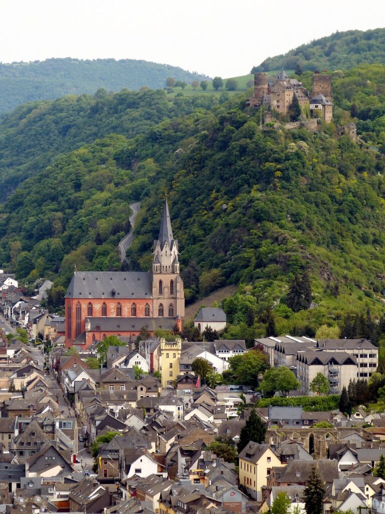 oberwesel, castle, rhine